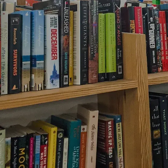 row of books