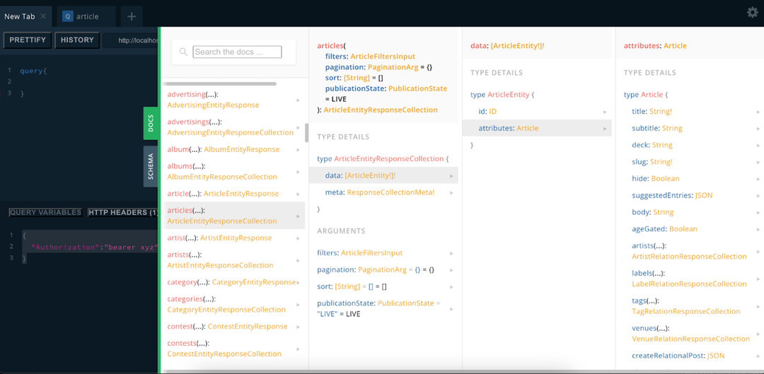 write GraphQL requests directly