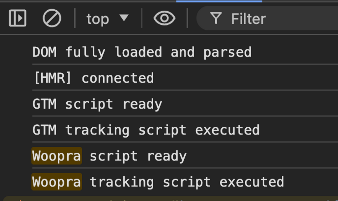 nextjs woopra script loading